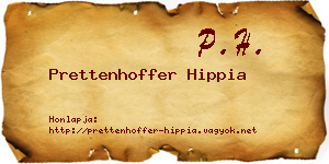 Prettenhoffer Hippia névjegykártya